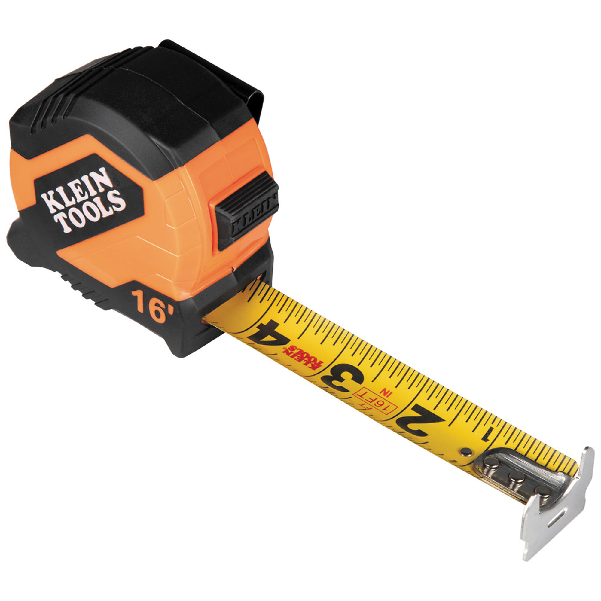 Klein Tools, Tape Measure, 16ft. Compact, Double-Hook, Length 16 ft, Measures Up To 16 ft, Model# 9516